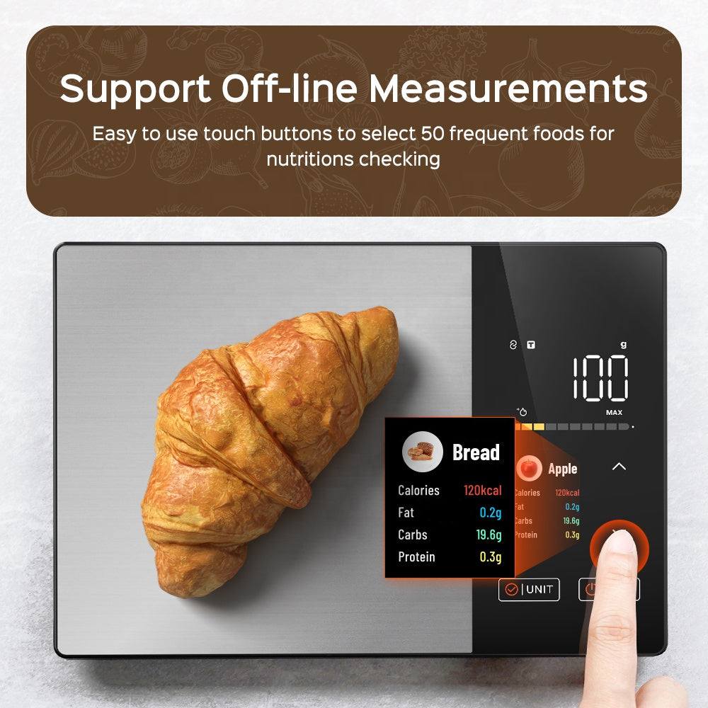 NutraScale – Bilancia Smart da Cucina con Analisi Nutrizionale e App Integrata